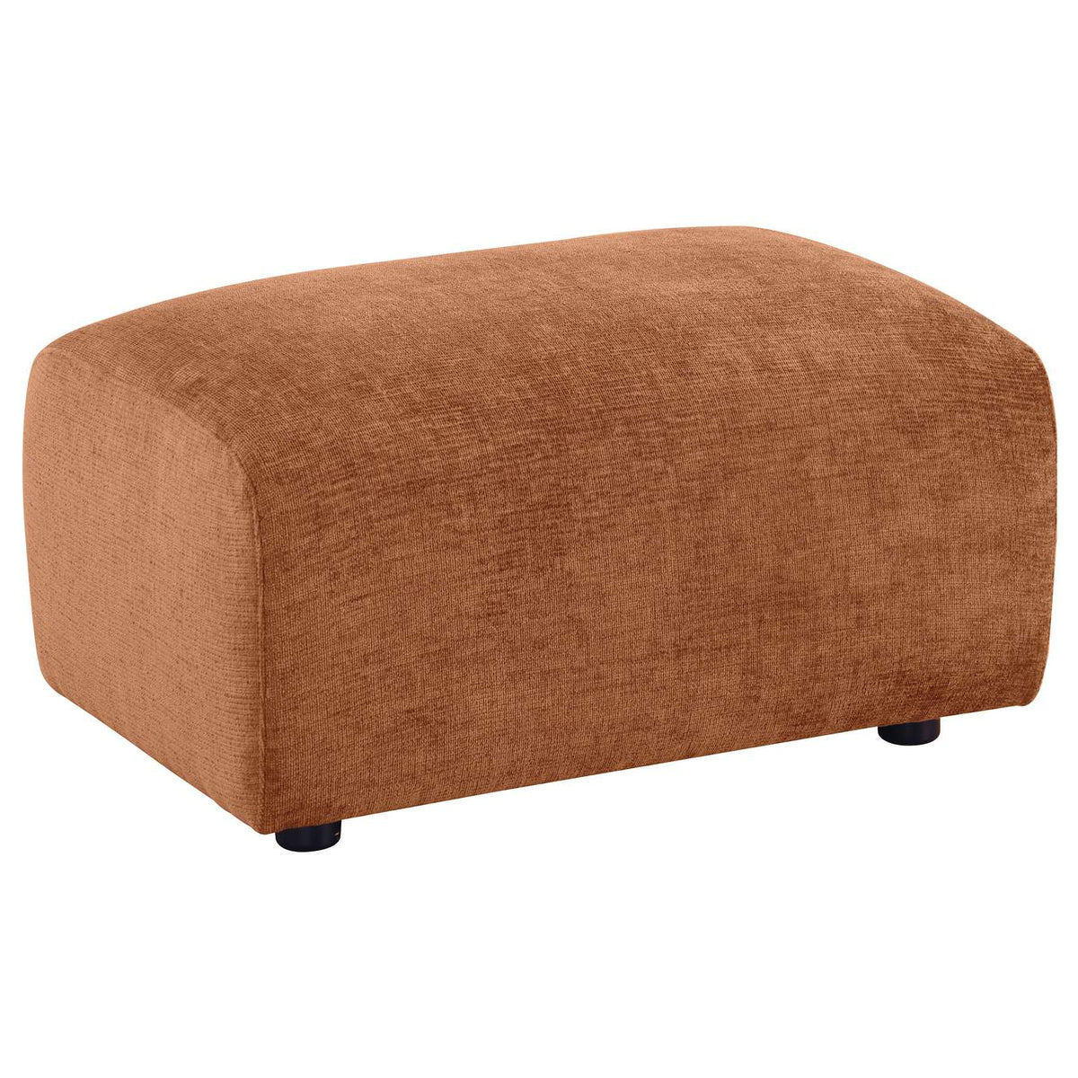 504951-S4 Burnett 4-piece Chenille Upholstered Sofa Set Burnt Orange