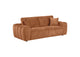 504951 Burnett Chenille Upholstered Wide Arm Sofa Burnt Orange