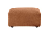 504954 Burnett Chenille Upholstered Ottoman Burnt Orange