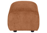 504954 Burnett Chenille Upholstered Ottoman Burnt Orange