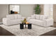 504955-S2 Burnett 2-piece Chenille Upholstered Sofa Set Ivory