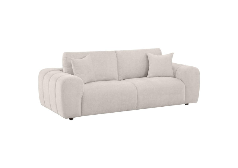 504955-S2 Burnett 2-piece Chenille Upholstered Sofa Set Ivory
