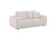 504956 Burnett Chenille Upholstered Wide Arm Loveseat Ivory