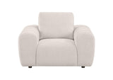 504957 Burnett Chenille Upholstered Accent Chair Ivory