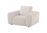 504957 Burnett Chenille Upholstered Accent Chair Ivory