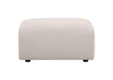 504958 Burnett Chenille Upholstered Ottoman Ivory
