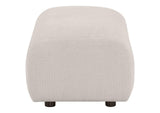 504958 Burnett Chenille Upholstered Ottoman Ivory