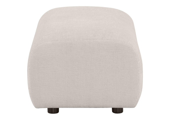 504958 Burnett Chenille Upholstered Ottoman Ivory