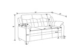 506551-S3 Finley 3-piece Upholstered Padded Arm Tufted Sofa Set Black