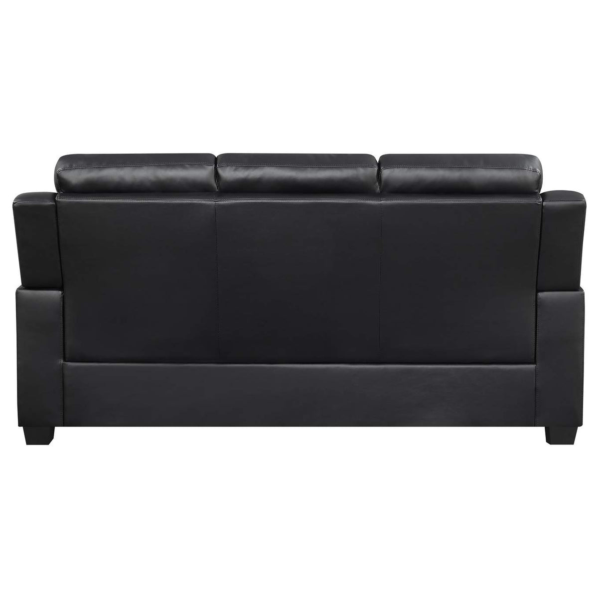 506551 Finley Upholstered Padded Arm Tufted Sofa Black