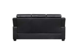 506551 Finley Upholstered Padded Arm Tufted Sofa Black