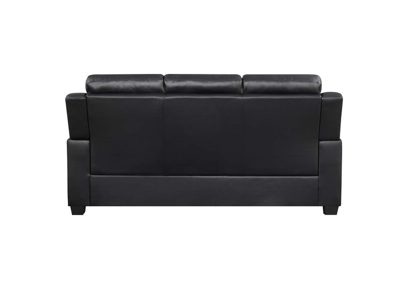 506551 Finley Upholstered Padded Arm Tufted Sofa Black