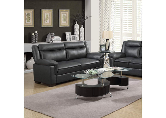 506591 Arabella Upholstered Padded Arm Sofa Grey