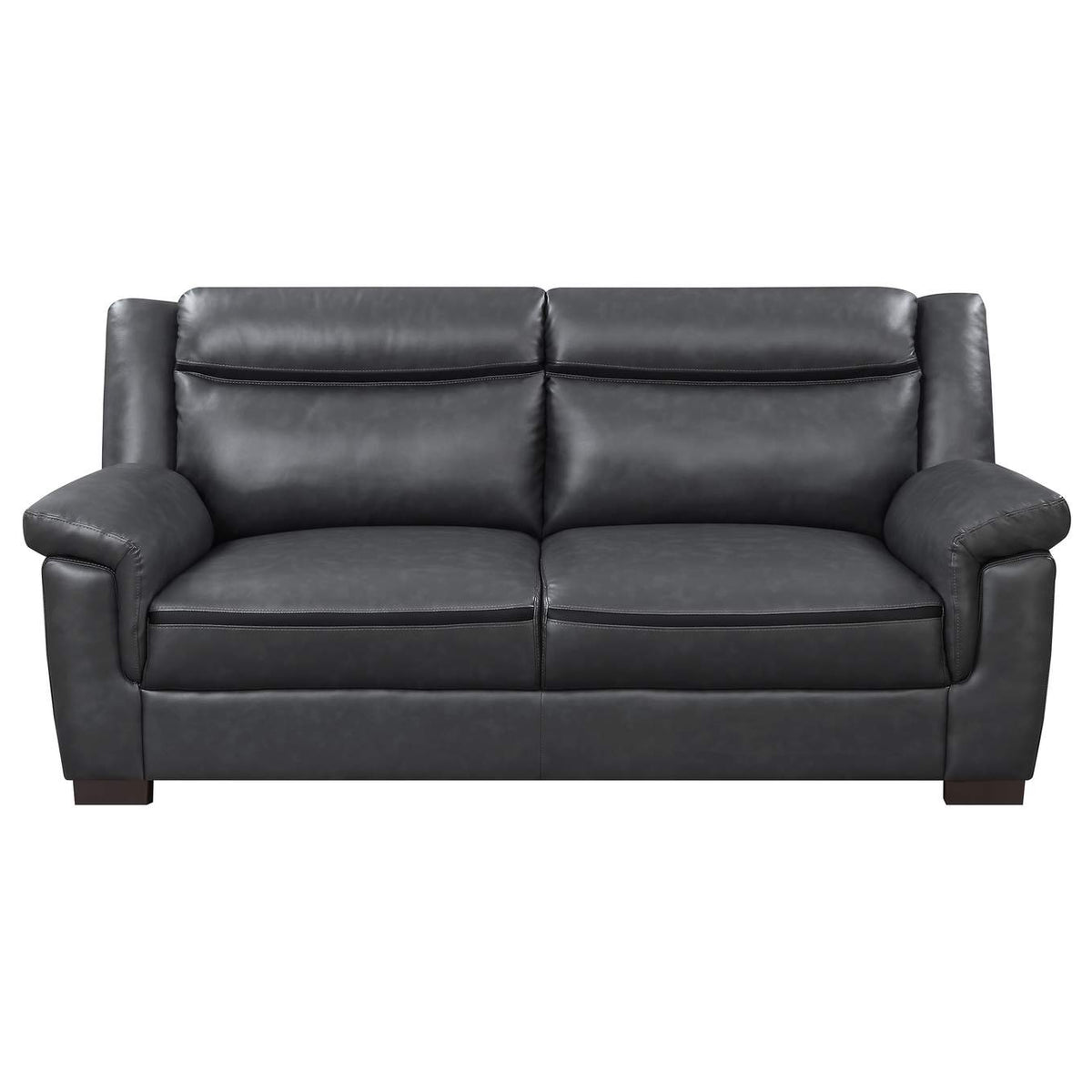 506591 Arabella Upholstered Padded Arm Sofa Grey