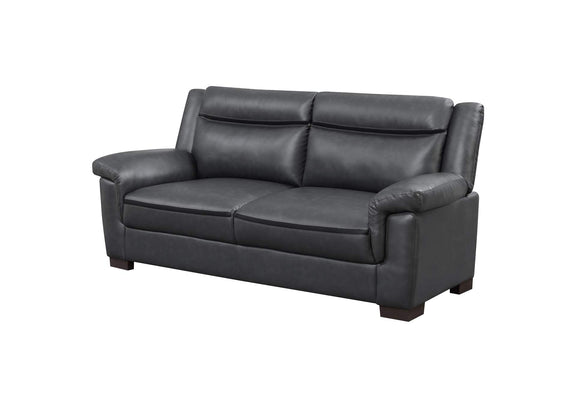 506591 Arabella Upholstered Padded Arm Sofa Grey