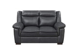 506592 Arabella Upholstered Padded Arm Loveseat Grey
