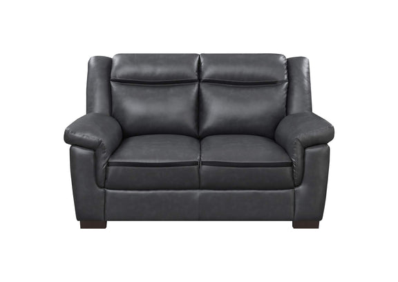 506592 Arabella Upholstered Padded Arm Loveseat Grey