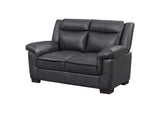 506592 Arabella Upholstered Padded Arm Loveseat Grey