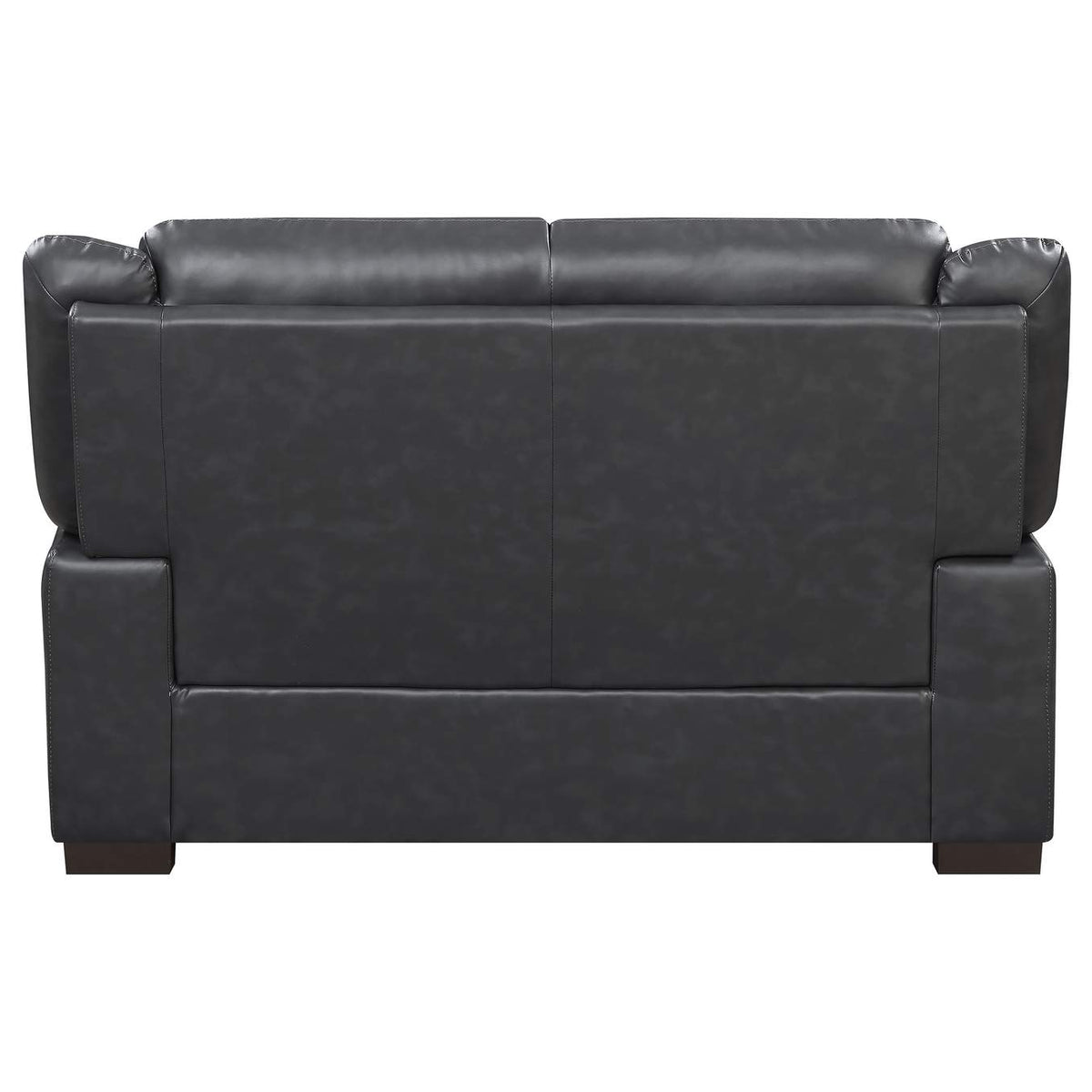 506592 Arabella Upholstered Padded Arm Loveseat Grey