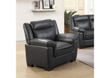 506593 Arabella Upholstered Padded Arm Accent Chair Grey