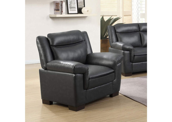 506593 Arabella Upholstered Padded Arm Accent Chair Grey