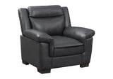 506593 Arabella Upholstered Padded Arm Accent Chair Grey