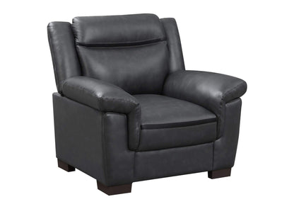 506593 Arabella Upholstered Padded Arm Accent Chair Grey
