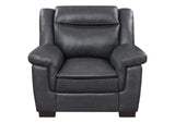 506593 Arabella Upholstered Padded Arm Accent Chair Grey