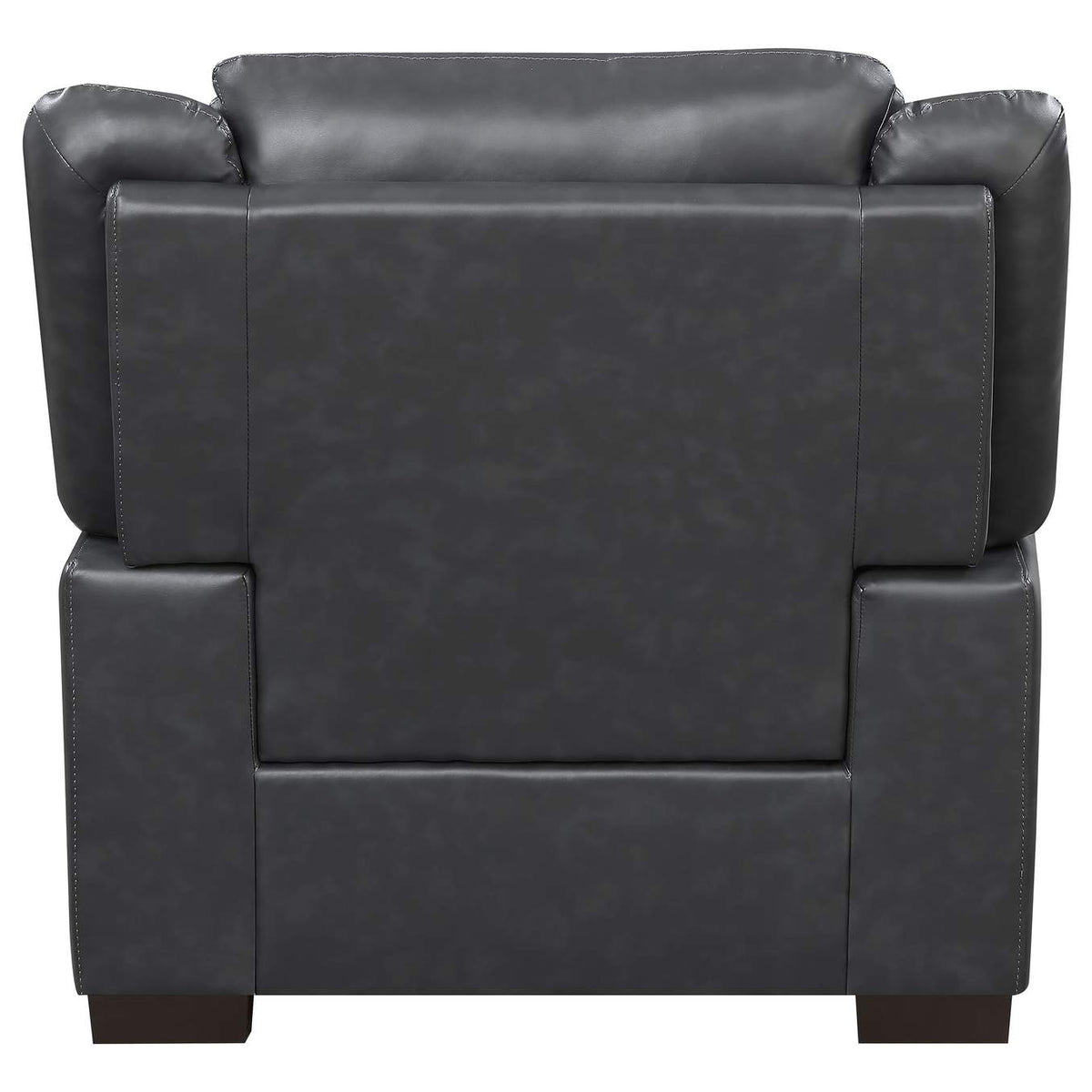 506593 Arabella Upholstered Padded Arm Accent Chair Grey