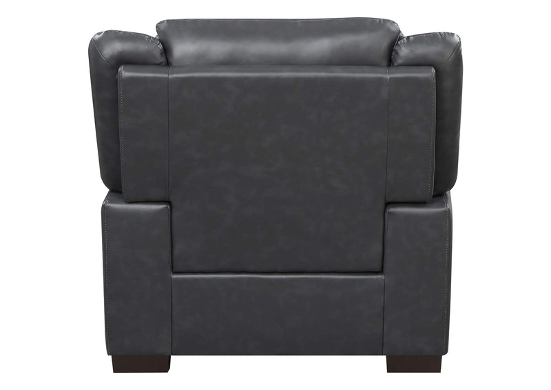 506593 Arabella Upholstered Padded Arm Accent Chair Grey