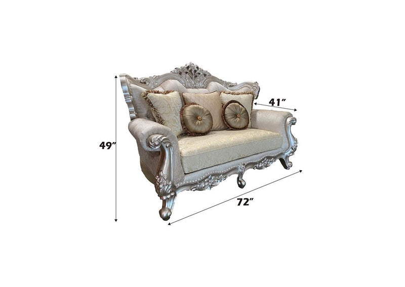 50661 Bently Loveseat with 5 Pillows - Same Lv01580