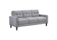 506781 Bowen Upholstered Track Arm Tufted Sofa Grey