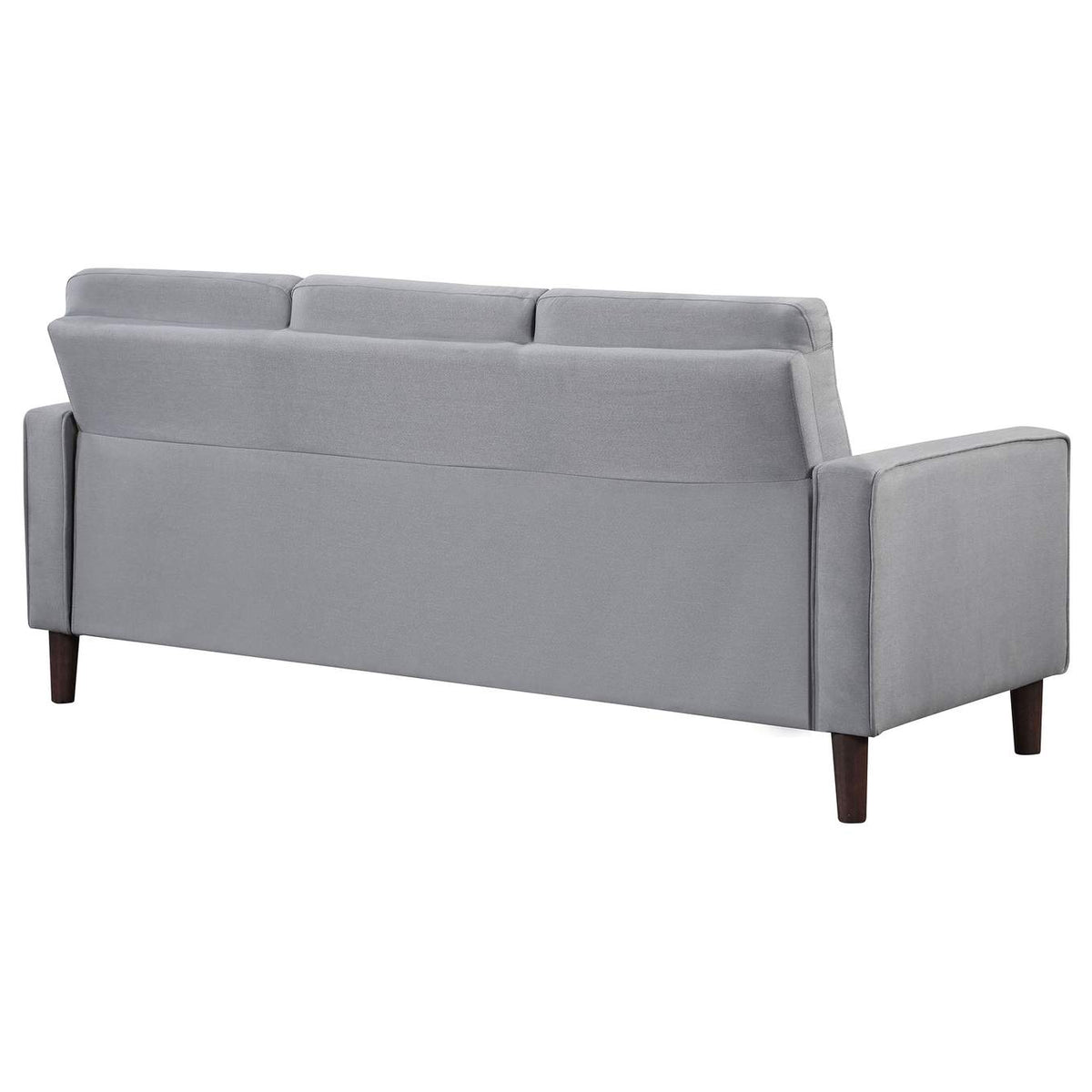 506781 Bowen Upholstered Track Arm Tufted Sofa Grey