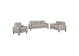 506785-S3 Bowen 3-piece Upholstered Track Arm Tufted Sofa Set Beige