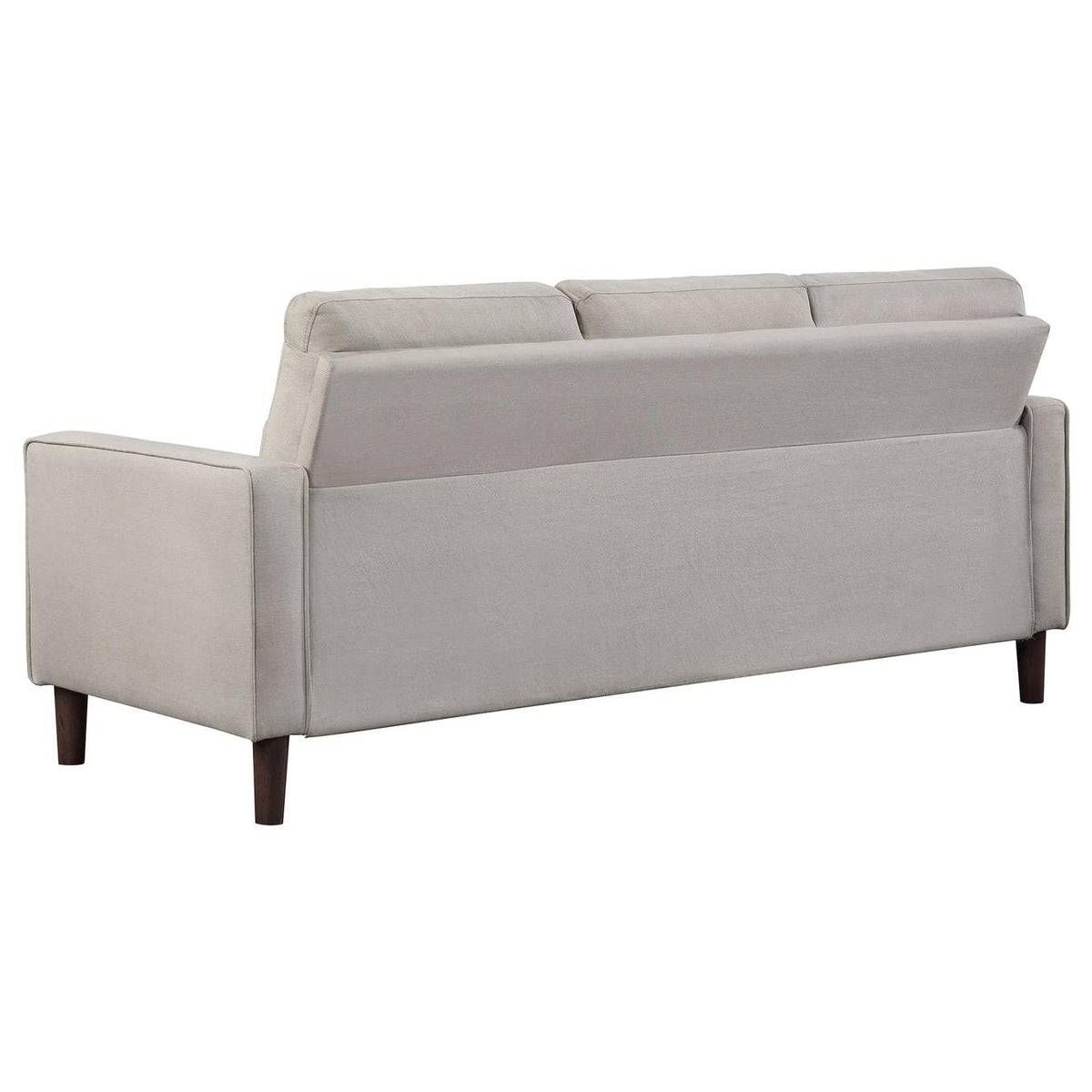 506785 Bowen Upholstered Track Arm Tufted Sofa Beige