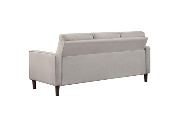 506785 Bowen Upholstered Track Arm Tufted Sofa Beige