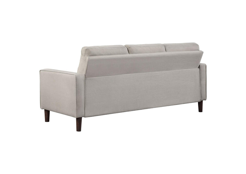 506785 Bowen Upholstered Track Arm Tufted Sofa Beige