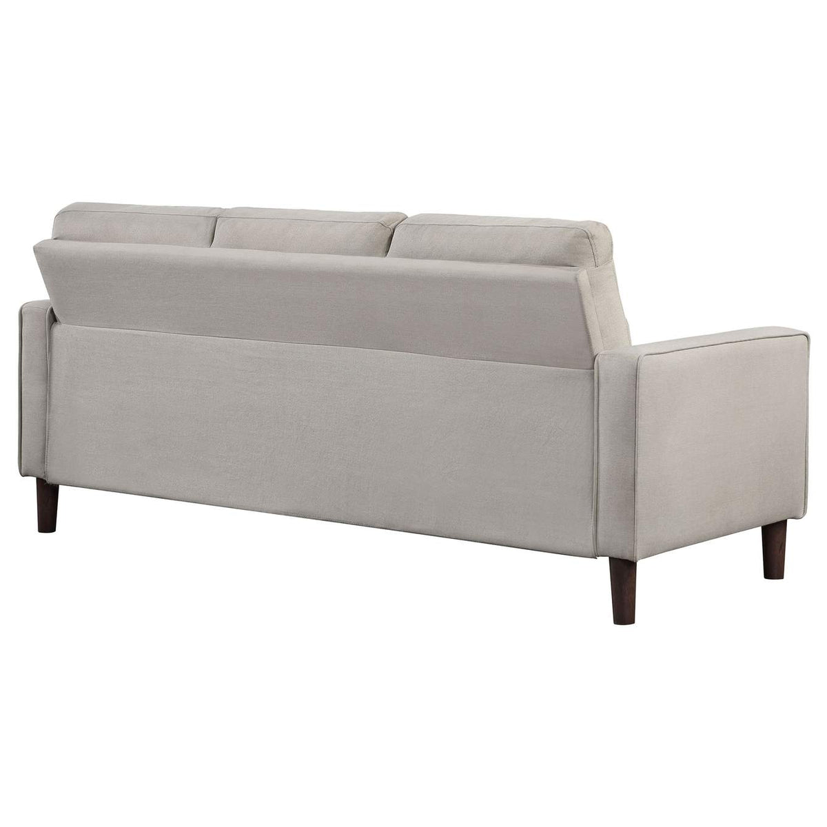 506785 Bowen Upholstered Track Arm Tufted Sofa Beige