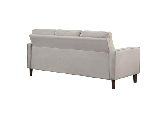 506785 Bowen Upholstered Track Arm Tufted Sofa Beige