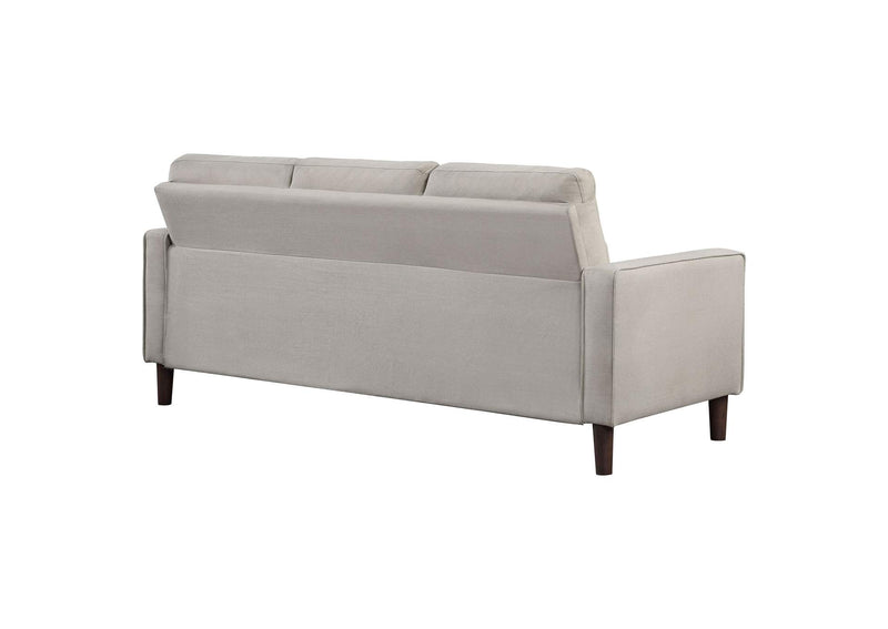 506785 Bowen Upholstered Track Arm Tufted Sofa Beige