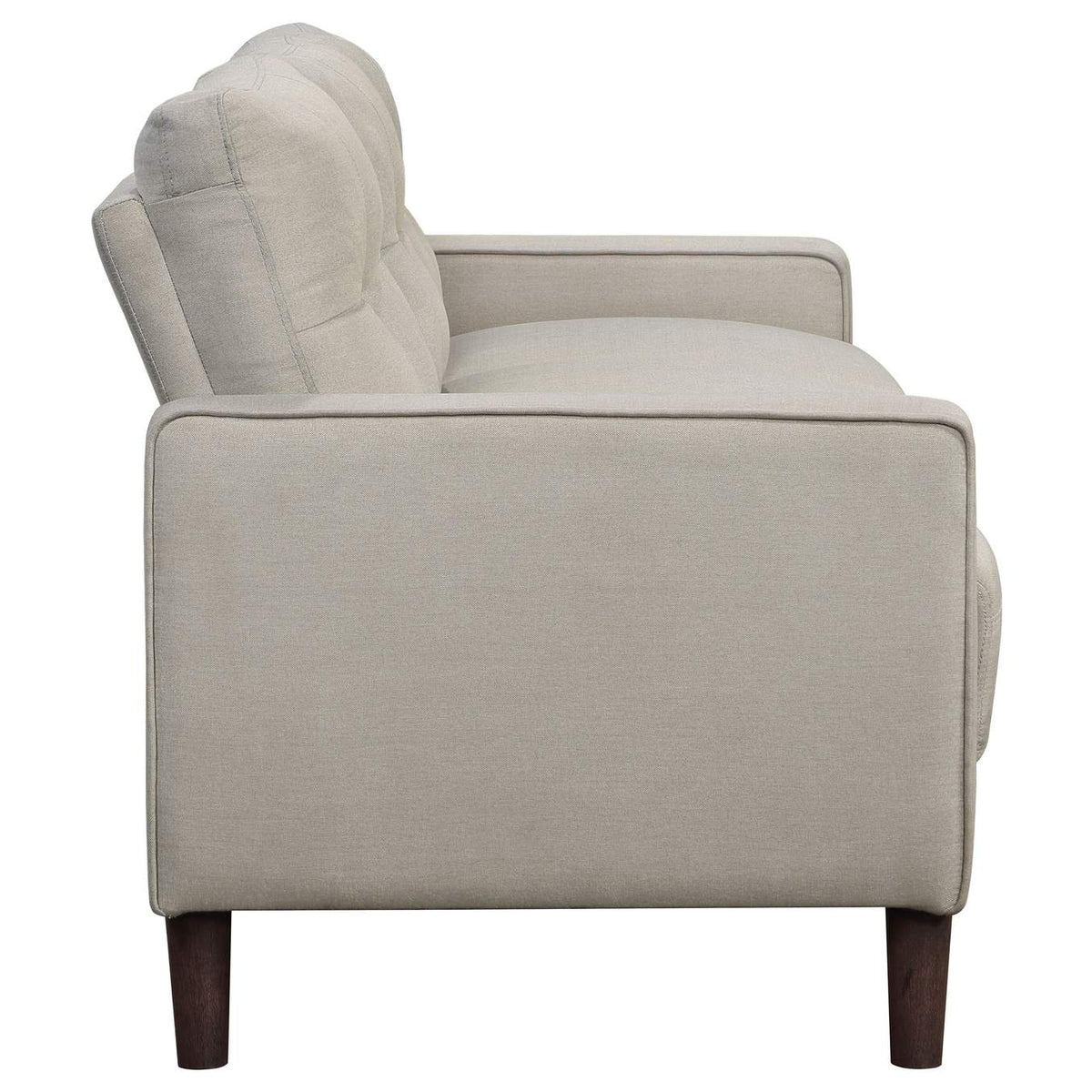 506785 Bowen Upholstered Track Arm Tufted Sofa Beige