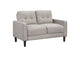 506786 Bowen Upholstered Track Arm Tufted Loveseat Beige