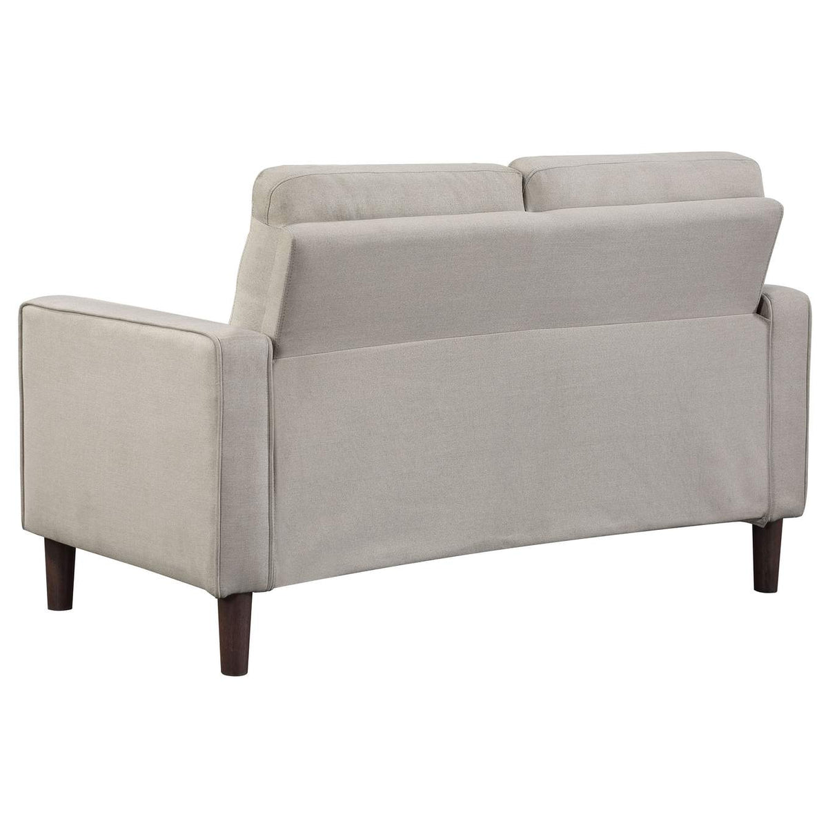 506786 Bowen Upholstered Track Arm Tufted Loveseat Beige