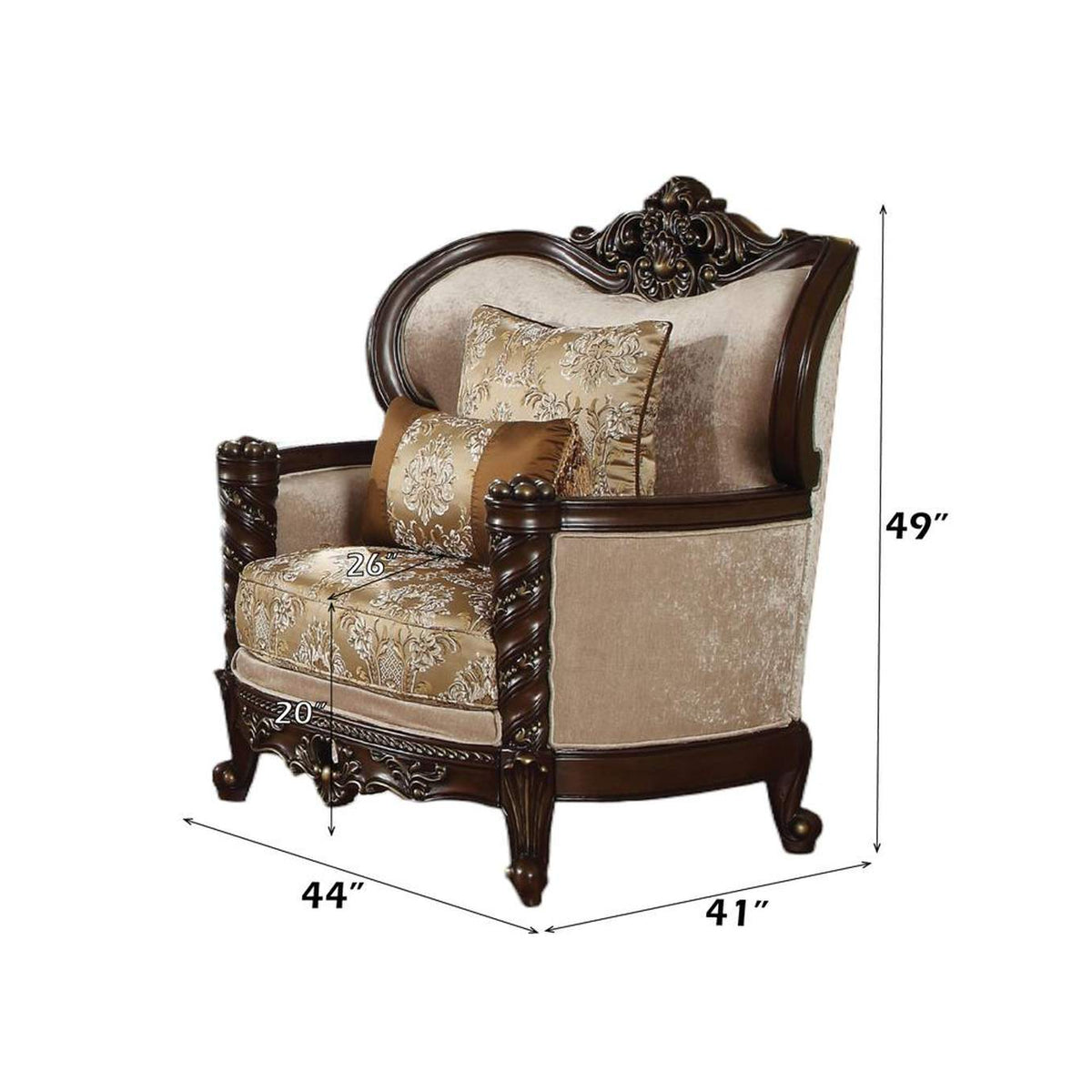 50687 Devayne Chair with 2 Pillows - Same Lv01584