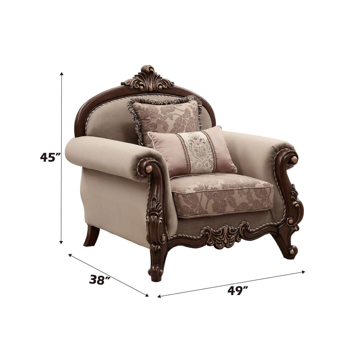 50692 Mehadi Chair with 2 Pillows