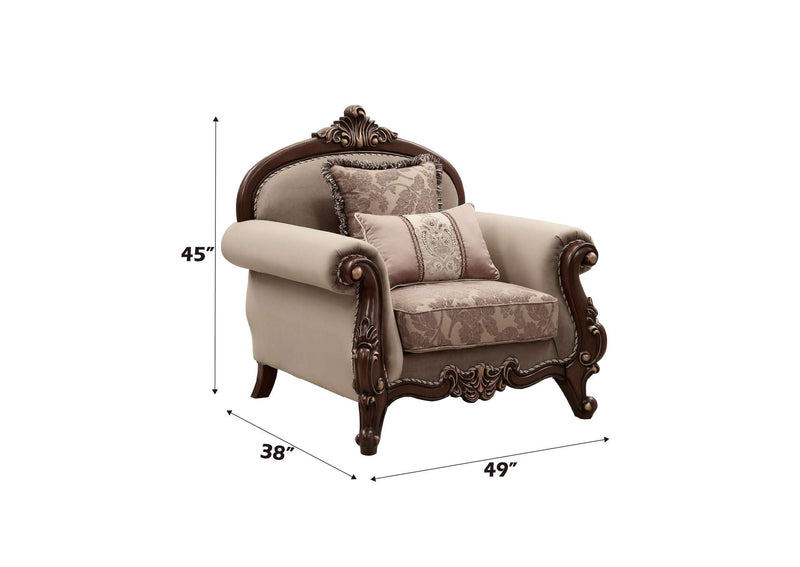 50692 Mehadi Chair with 2 Pillows