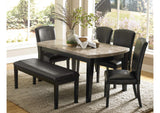 5070-64 Cristo Dining Table, Marble Top