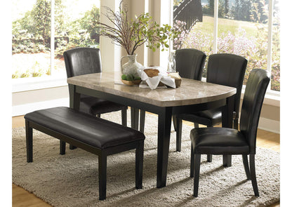5070-64 Cristo Dining Table, Marble Top