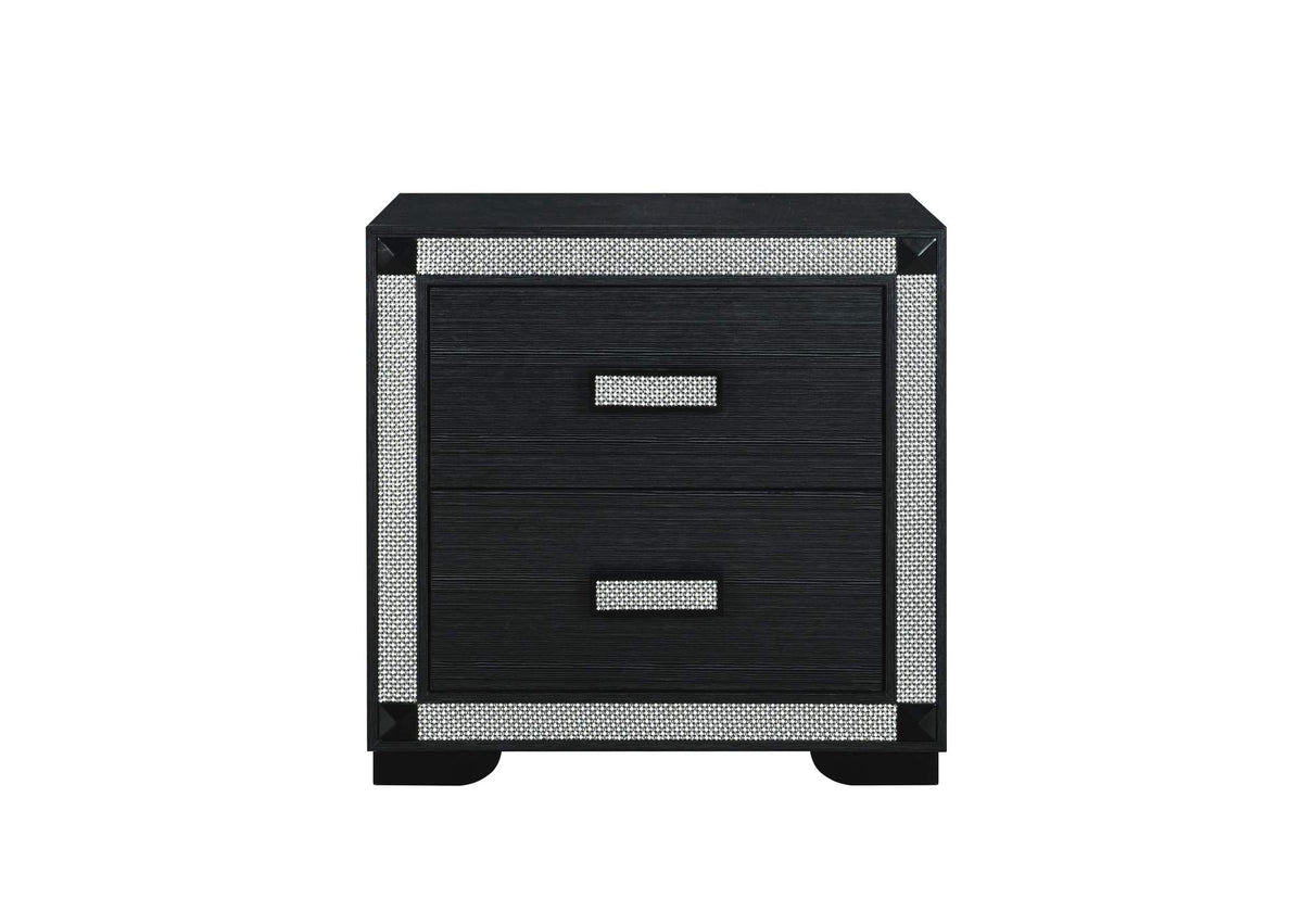 SOLEIL-CHARCOAL-NS SOLEIL CHARCOAL NIGHTSTAND
