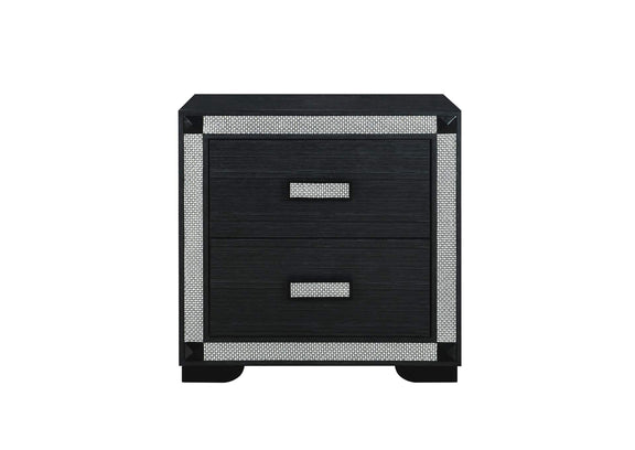SOLEIL-CHARCOAL-NS SOLEIL CHARCOAL NIGHTSTAND